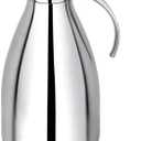 Cuisinox Stainless Steel Thermal Coffee Carafe, Vacuum Insulated for Hot or Cold Beverages, 2 Liters 11" High (67.6 Ounces)