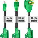 addlon 3-Piece Set RV Power Adapter Cord, 50 Amp to 30 Amp RV Adapter, 30 Amp to 110 Adapter, 14-50P to TT-30R, 5-15P to TT-30R, L14-30P to TT-30R, for RV Camper Caravan Van Trailer, ETL Listed