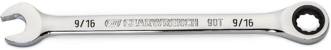 GEARWRENCH 9/16" 4 Degree Swing Arch 12 Point Ratcheting Combination Wrench - 86946