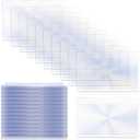 Hiceeden 100 Pieces Thin Fresnel Lens, Credit Card Size Pocket Magnifier, Kid Magnifying Lens for Reading and Fire Starting