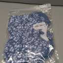 Shallmu Girls One Piece Swimsuits Color Block Dual Crossback Straps with Cover Up Skirt Girl's Swimwear 9-16Y (11-12 Years, Blue Floral)