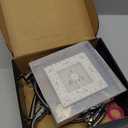 PinWin Shower Head, 8'' Dual Rain Shower Head with 11'' Adjustable Extension Arm, 7-Setting High-Pressure Handheld Combo, Rainfall LED Shower Head Water Temperature Controlled Color Changing,Chrome