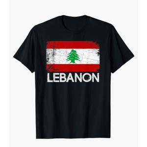 Lebanese Flag Lebanon TShirt, Small
