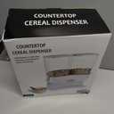 Cereal Dispenser Countertop 2 Pack, 3L Large Cereal Containers Storage Airtight for Kitchen Pantry, Dual Control Plastic Dry Food Dispenser for Cereal, Rice, Grains, Candy, Coffee Beans