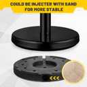 Wesiti 4 Pcs 2026 Wedding Stanchions and Velvet Ropes Set, Black