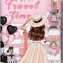 Travel Luggage Cover Suitcase Protector Fits 18-32 Inch Wheel Covers PatternedTravel Related Items Flower Luggage Protector Elastic M (M(22-24in))