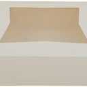 Southern Champion Tray 24233 Paperboard White Window Bakery Box, 10" Length x 10" Width x 2-1/2" Height (Case of 200) (NEW EDITION)