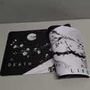 Black White Japanese Cherry Blossom Gaming Mouse Pad 31.5 x 11.8 Inch XL Pink Sakura Cool Design Big Mousepad Extended Large Laptop Keyboard Non-Slip Rubber Base with Stitched Edges for Home