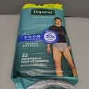 Depend Fresh Protection Adult Diapers, Incontinence Underwear for Men, Disposable, Maximum, Small/Medium, Grey, 32 Count