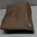 H.VERSAILTEX Linen Blackout Curtain 84 Inches Long for Bedroom/Living Room Thermal Insulated Grommet Linen Curtain Drapes Primitive Textured Burlap Effect Window Drapes 1 Panel - Heather Cocoa Brown