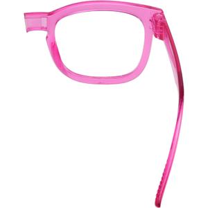 (Must Buy Both Eye) Metalless Reading Glasses Different Strength Each Eye Rose Red-Right Eye+1.00