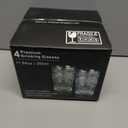 CREATIVELAND Colored Vintage Drinking Glasses Set of 4, 11.84 oz Romantic Embossed Water Glasses, Colored Tumblers Tempered Glass for Juice, Beverages, Beer, Cocktail (Green)