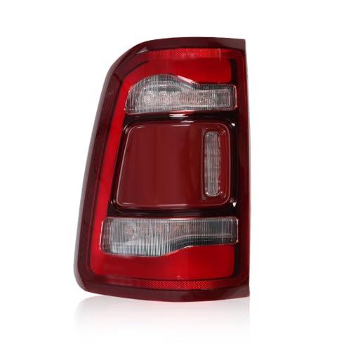 Jecoupoon Driver Side Tail Light Assembly W/Blind Spot Compatible with 2019-2023 RAM 1500 Rear Lamp Taillight Red Trim 68262531AB 68262531AC (Left)