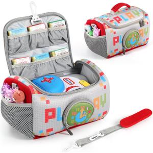 Carrying Case Compatible with Little Tikes for Story Dream Machine Books Starter Set, Portable Storage Bag with Handle and Shoulder Strap for Storytime, Storybook, Character Accessories (Play)