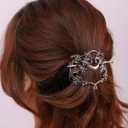 HAQUIL Crescent Moon Bat Hairpin Metal Bat Wings Hair Barrettes Vintage Gothic Hair Clip for Women