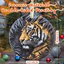 3.5" Ceramic Tiger Ornaments for Christmas Tree, Christmas Ornament, Heirloom Keepsake, Gift Exchange, Gift Idea, Bauble Present