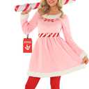 Morph Womens Elf Costume, Christmas Elf Costume, Elves Costumes For Women, Christmas Costumes For Women, Xmas Dress Female (Small)