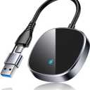 2025 Upgraded Wireless CarPlay Adapter, Hidden Interface, Converts Wired to Wireless, Plug & Play, Compatible with iPhone (iOS 10 and Above) for Cars 2016+ - Black