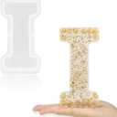 Gartful 7 Inch Large Letter Molds for Resin, 3D I Capital Alphabet Epoxy Resin Mold, A to Z Thick Resin Letter Molds for Making Letters, Word Sign Art, DIY Crafts, Making Cake, Party Home Decor