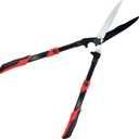 YRTSH Hedge shears, Extendable 26"-32" Hedge Clippers with Sharp Wavy Blade, Manual Hedge Trimmer for Trimming Borders and Shaping Shrubs, Garden Shears Pruner for Lawn and Yard Tools