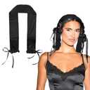 New Hair Curlers to Sleep in - Soft Suede Heatless Hair Curler, Heatless Curlers for Sleeping without Heat (Black)