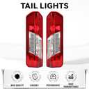 HECASA Pair Tail Light Compatible with 2015-2024 Ford Transit 150 250 350 350HD E-Transit Replacement for CK4Z-13405-G CK4Z-13404-K FO2800242 FO2801242 Rear Taillights Lamp Driver & Passenger Side