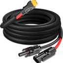 12AWG-10ft Advanced Solar to XT60 Charging Cable,Redesign Solar Panel Connector to XT60i Adapter Extension Wire for EF ECOFLOW RIVER DELTA Portable Power Station RV Solar Panel Solar Generator
