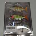 Fishing Lures for Freshwater or Saltwater,Most Lifelike Jointed Swimbait,Slow Sinking Bass Fishing Lure,Easy to Use for Fishing Beginner and Pros