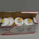 White E26 Medium LED Lamp Screw Base Plastic Base LED Holder Round 78mm Metal Desktop Lamp Socket for Closets Storage Areas Attics Basements Himalayan Salt Lamp DIY Crafts Physics Screw Type 20 Pack