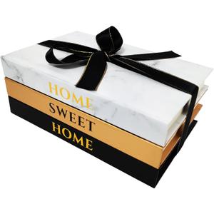 Decorative Books with Blank Pages Inside for Coffee Table Decor,Shelf Decor or Table Decor,Faux Books Stack for Decoration,Farmhouse Accent Decor for Living Room,Bedroom Night Stand (Z106)