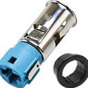 Power Outlet Base Socket Cigarette Car Lighters with Cigarette Lighter Mounting Ring Bezel Compatible with Dodge Ram 1500 2500 3500 Durango Chrysler 200 300 Replace # 4685590AB, 4793555AB