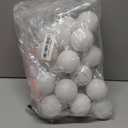 BBTO Glitter Christmas Balls Ornaments White Snowball Ornaments Set Mini Plastic Xmas Hanging Seasonal Decoration for Christmas Tree Winter Decor Party Wedding Supplies(24 Pcs,2.4 Inch)