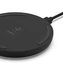 Belkin Quick Charge Wireless Charging Pad - 10W Qi-Certified Charger Pad for iPhone, Samsung Galaxy, Apple Airpods Pro & More - Charge While Listening to Music, Streaming Videos, & Video Calls - Black