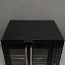 Gourmia Toaster Oven Air Fryer Combo 17 cooking presets 1700W french door digital air fryer oven 24L capacity accessories, convection rack, baking pan tray recipe book GTF7460,Large,Black