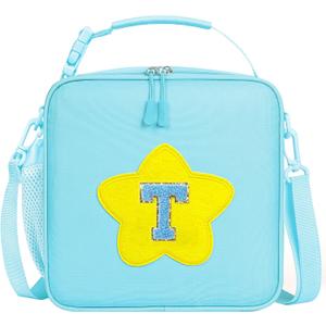 Insulated Lunch Bag for Work, School (Blue, T)