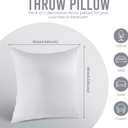 Utopia Bedding 18x18 Pillow Inserts, Set of 2, White Indoor Decorative Throw Pillows for Bed, Sofa & Couch Soft, Supportive & Fluffy Cushion Inserts