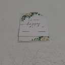Eucalyptus Rose Happy Tears Tissue Sign, 6 x 8 Inch White Arch Acrylic Wedding Sign with Holder, Wedding Sign for Ceremony and Reception, Wedding Decoration, Wedding Supplies - AM25