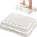 Shower Bath Step Stackable Bathtub Non Slip Safety Step Stool, Indoor/Outdoor Handicap Wideing Hands Free Platform Medical Portable Stack-Able, for High Beds, Kitchens, Bathroom