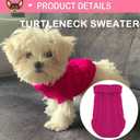 2 Pack Dog Sweaters for Small Dogs, Chihuahua Yorkie Sweater, Dog Clothes for Small Dogs, Winter Warm Pullover Clothing, Pet Cat Cold Weather Puppy Clothes Outfits L