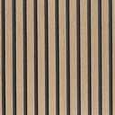 LOVADA Wood Slat Wallpaper Peel and Stick - 23.6'' x 120'' Self Adhesive Contact Paper for Walls Wood Panels for Wall, Wall Panel, Peel and Stick for Easy DIY Wall Decor (Brown)