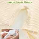 Newborn Unisex Baby Clothes 0-3 Months,Long Sleeve Onesie Infant Coming Home Outfits Romper with Mittens & Hat (Beige)