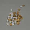 UNIQOOO Wax Seal Stickers - 3D Magnolia Wedding Invitation Envelope Botanical Seal Stickers, 50 Pcs Self- Adhesive Light Gold Stickers, Perfect for Invitation, Christmas, Gift Wrapping, Party