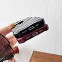 Caseative for iPhone 14 Pro Case,Water Ripple Pattern Curly Wave Shape Soft Phone Case (Purple)