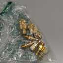 Air Hose Fittings Quick Connect Brass Air Coupler and Plug Kit, Industrial Type D, 1/4 Inch NPT Air Compressor Fittings, (7 Piece)