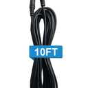 DC 12V Power Adapter Extension Cord Cable 10ft (3m) 18AWG 2.1mm x 5.5mm Male to Female Plug for CCTV Security Surveillance IP Cameras, DVR, LED Light Strip, Max Load 10A