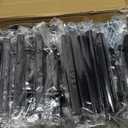 Ravinte 40 Pack 5 inch Square Cabinet Pulls Matte Black Stainless Steel Kitchen Drawer Pulls Cabinet Handles 5Length, 3 Hole Center