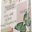 Jesus Flowers Case for iPhone 14,Christian Bible Verse Butterfly Collage Case for Men Women,Smooth Tough PC Full Cover Case for iPhone 14