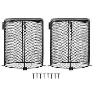Simple Deluxe 2 Pack Reptile Heat Lamp Cage Heater Guard Anti Scald Mesh Cover, Heating Lamp Lampshade for Lizard Bearded Dragon Turtle Snake Terrarium