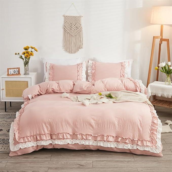 Duvet Cover Set pink, King Size