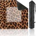 Mahjong Mat for Table Print simulates Elegant Leopard Skin its Distinct Spots Striking 31.5" x 31.5" Non-Slip Noise-Reducing Game Mat Premium Mahjong Accessories for Poker Dominoes Board Games (Multi 2-1)